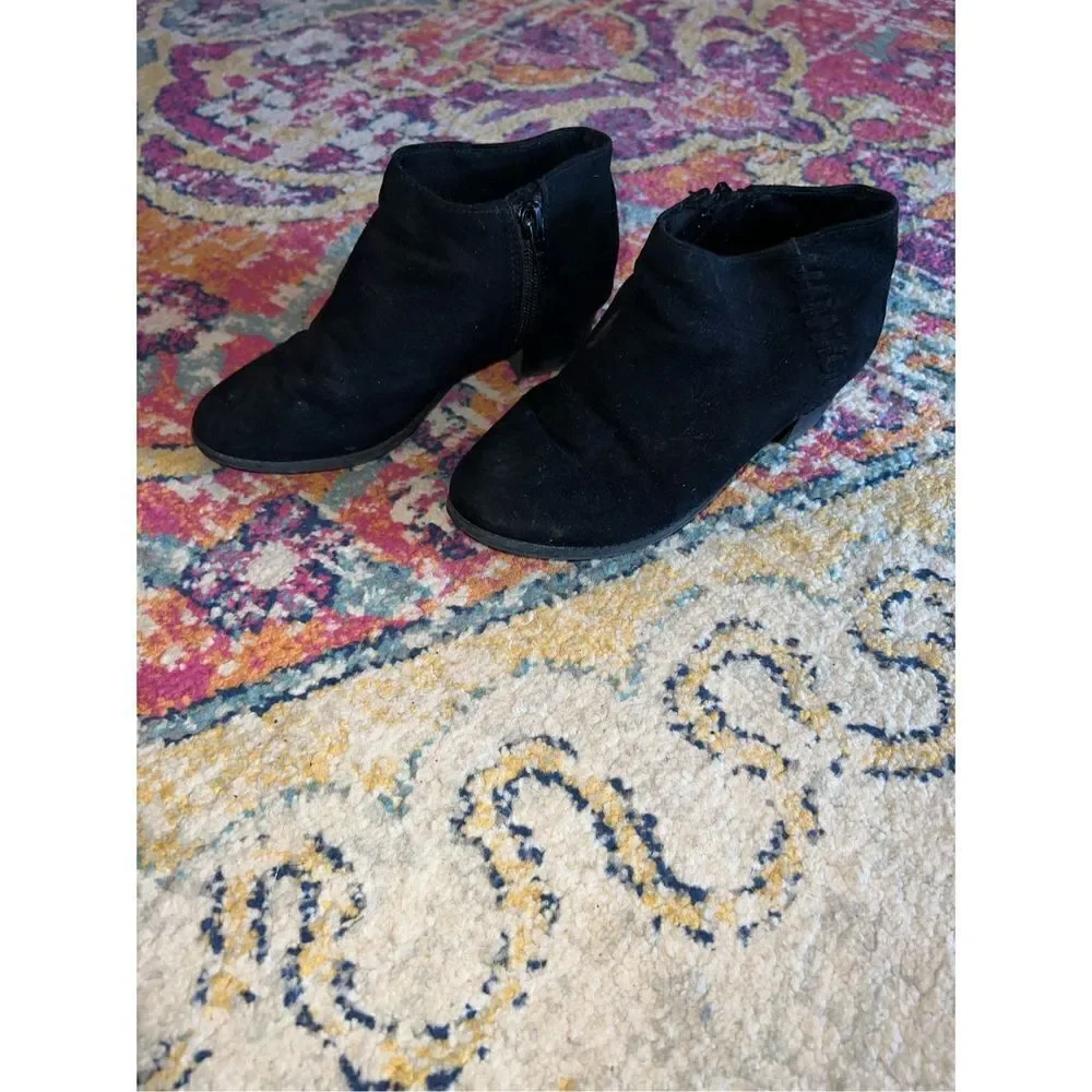 Little Girls Black Boutique Boots